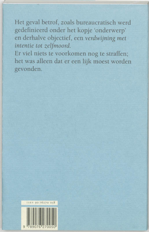 De verdwijning van Majorana achterkant