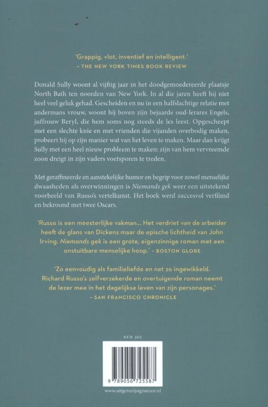 Niemands gek achterkant