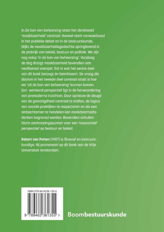 De ban van beheersing achterkant