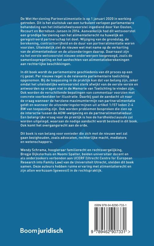 Wet herziening partneralimentatie / Commentaar & Context achterkant
