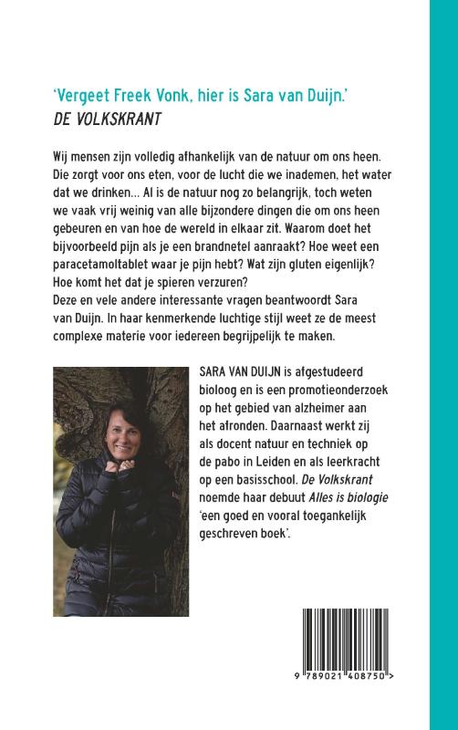 Natuurlijk biologie achterkant