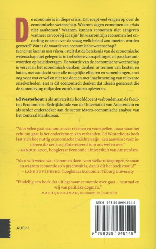 Economen kunnen niet rekenen achterkant