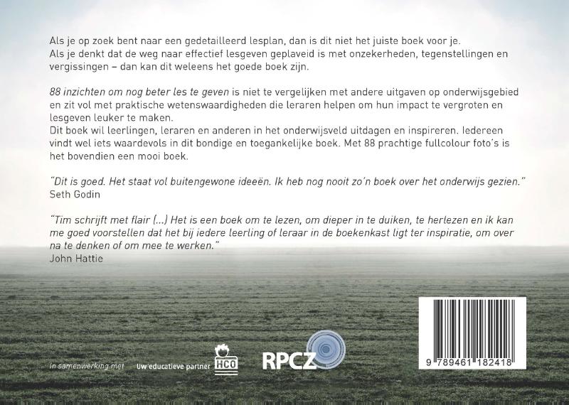 88 inzichten om nog beter les te geven achterkant
