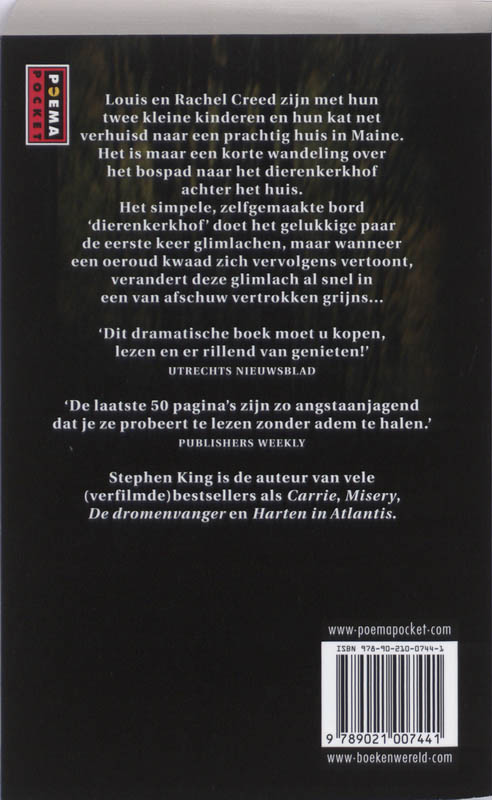 Pet Sematary - Dodenwake achterkant