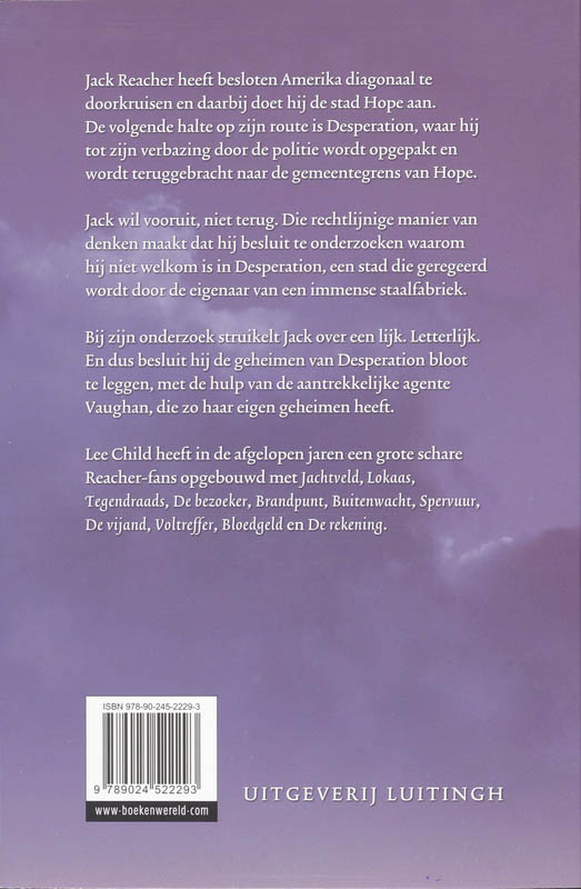 Niets te verliezen / Jack Reacher / 12 achterkant