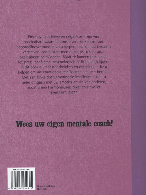 Vergroot je emotionele intelligentie / Werkschrift / Feel good achterkant