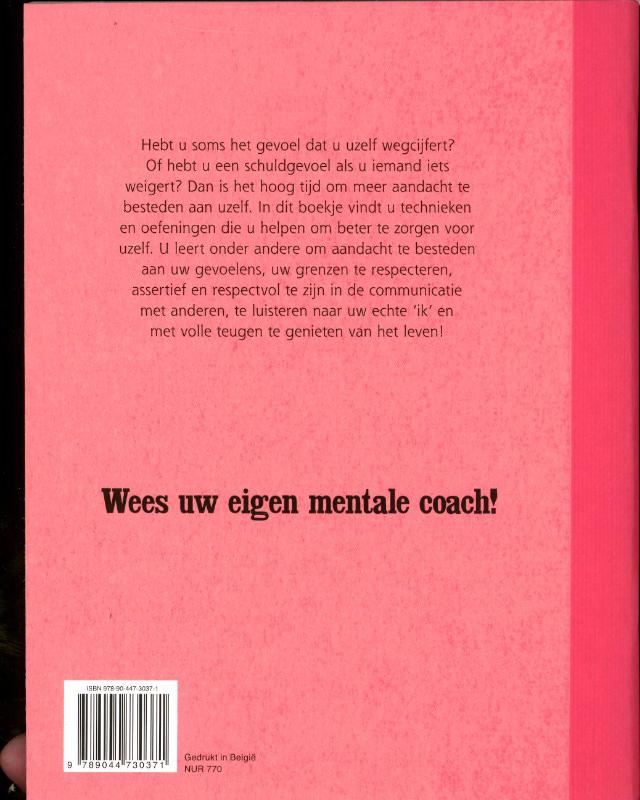 Meer aandacht voor jezelf / Werkschrit / Feel good! achterkant