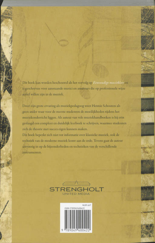 Muziekleer in theorie en praktijk achterkant