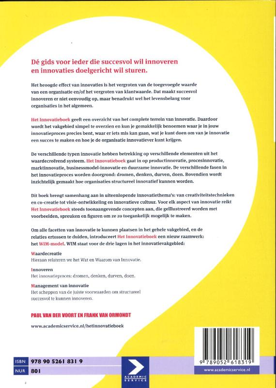 Het innovatieboek achterkant