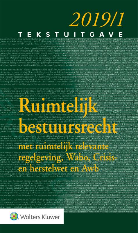 Tekstuitgave Ruimtelijk bestuursrecht 2019/1