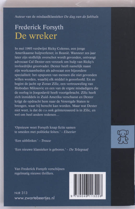 De Wreker achterkant