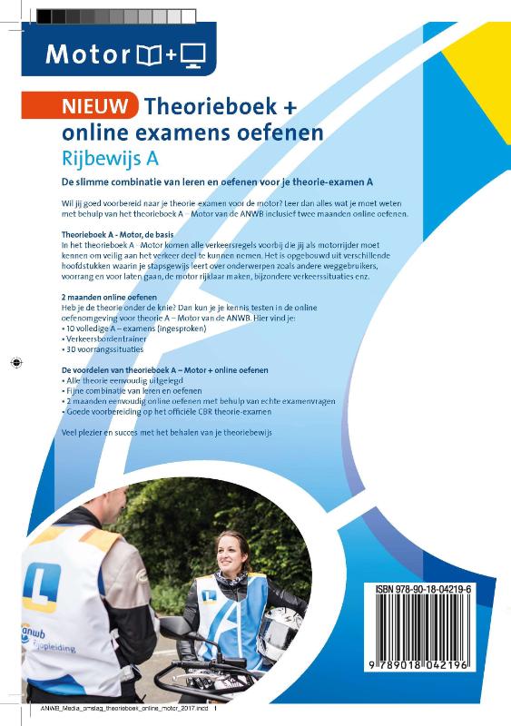 Theorieboek Rijbewijs A achterkant