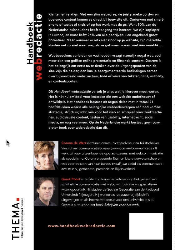 Handboek webredactie achterkant