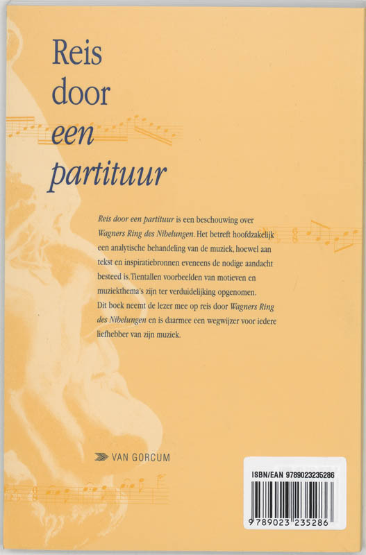 Reis door een partituur achterkant