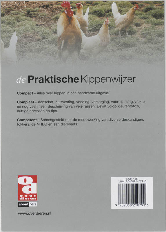 De praktische kippenwijzer / Over Dieren achterkant