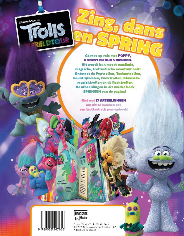 Trolls Wereldtour - Zing, dans en spring achterkant