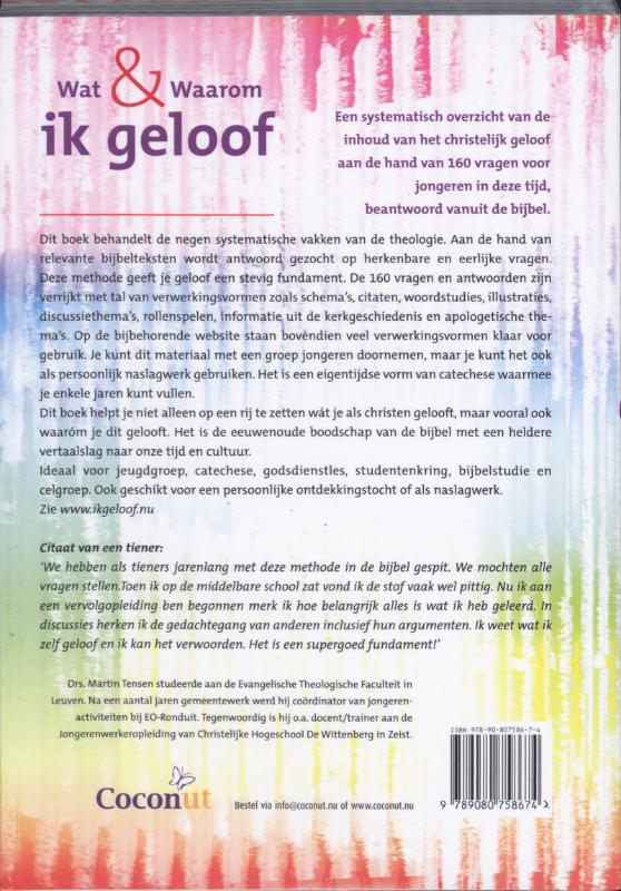 Wat & waarom ik geloof achterkant