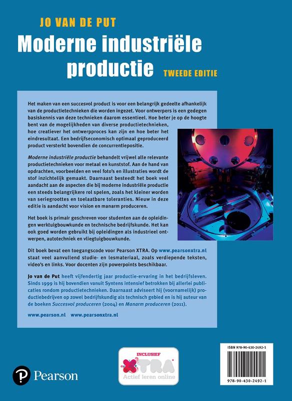 Moderne industriële productie achterkant