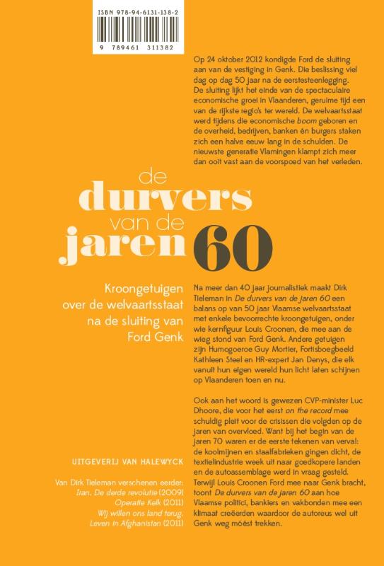 De durvers van de jaren 60 achterkant