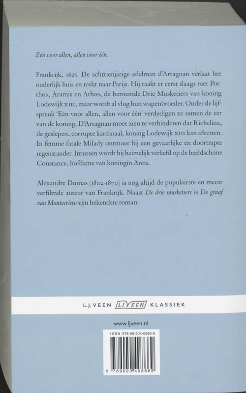 De drie musketiers achterkant