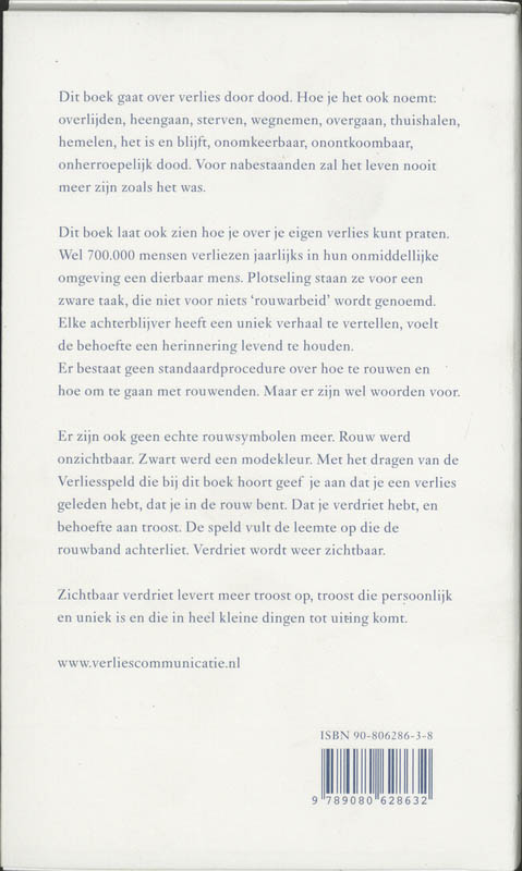 Lieverd Ik Mis Je Zo achterkant