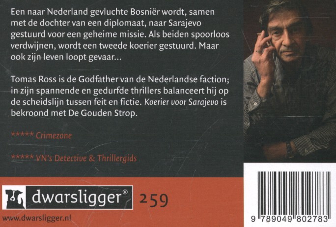 Koerier voor Sarajevo achterkant