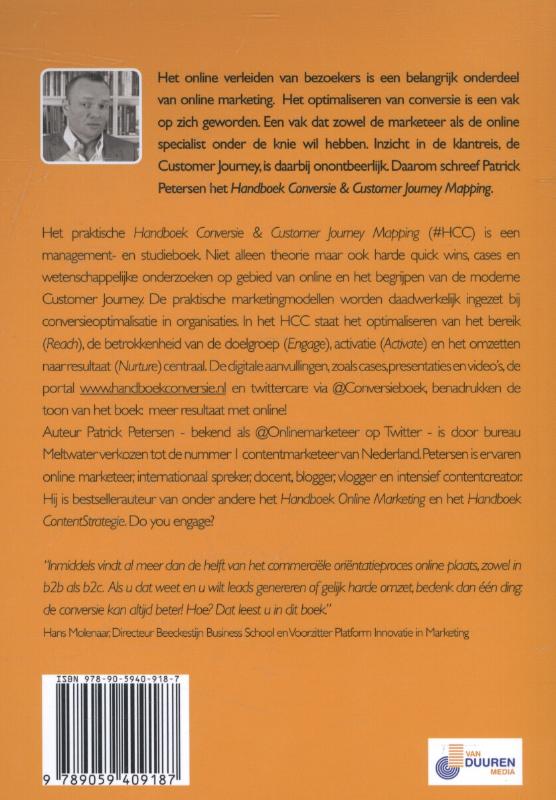 Handboek conversie & customer journey mapping achterkant