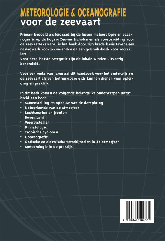 Meteorologie en oceanografie voor de zeevaart achterkant