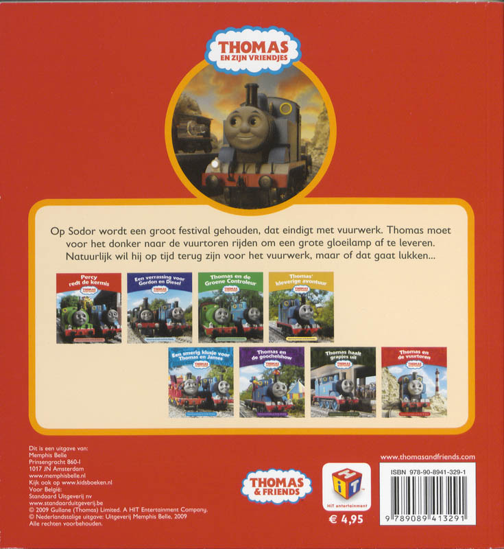 Thomas en de vuurtoren / Thomas en zijn vriendjes achterkant