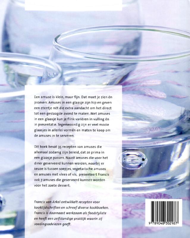 Amuses in glaasjes achterkant