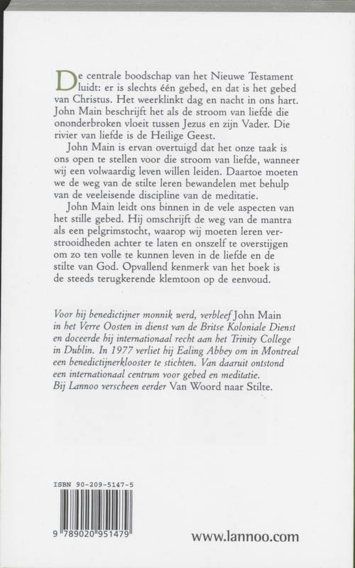 De weg van de meditatie achterkant