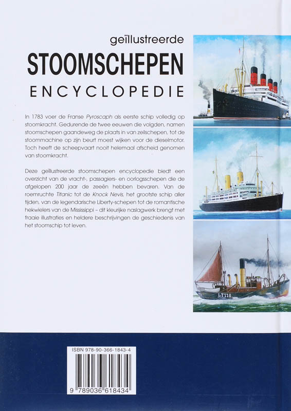 Geillustreerde stoomschepen encyclopedie achterkant