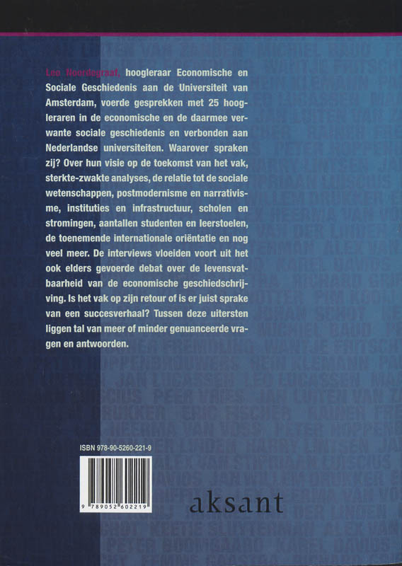 Waarover spraken zij ? achterkant