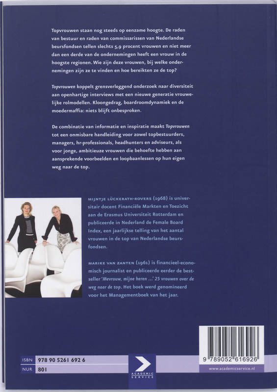 Topvrouwen achterkant