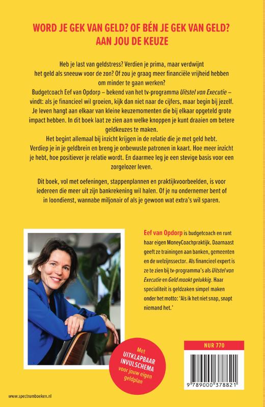 Gek van geld achterkant