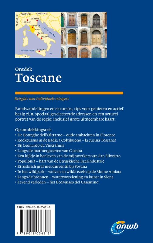 ANWB provinciegids - Toscane achterkant