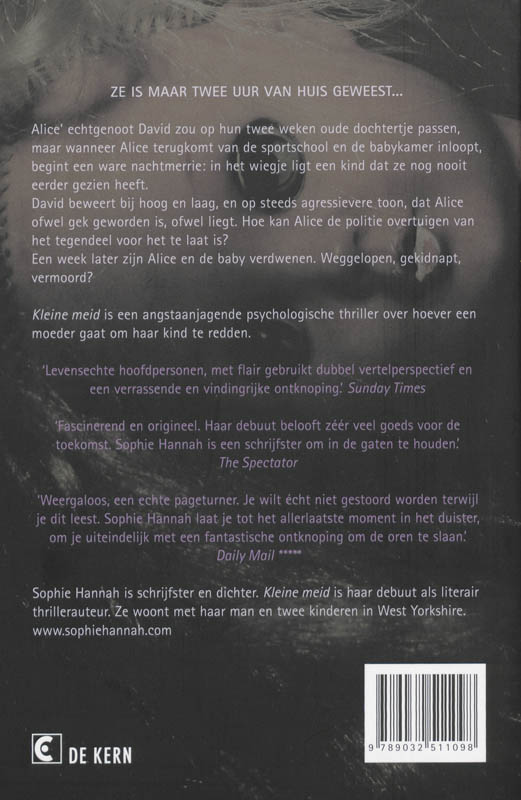 Kleine meid achterkant