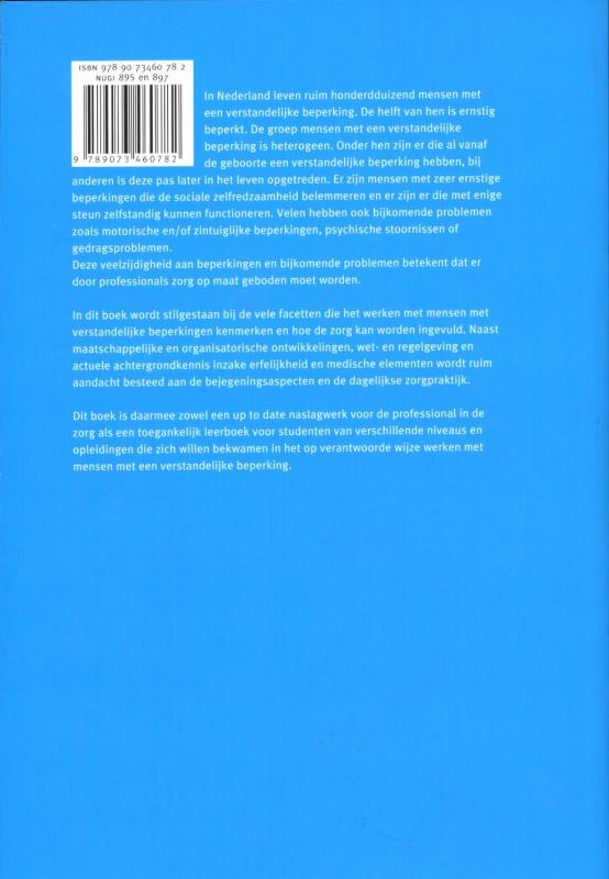 Mensen met een verstandelijke beperking niveau 4 en 5 Praktijkleerboek achterkant