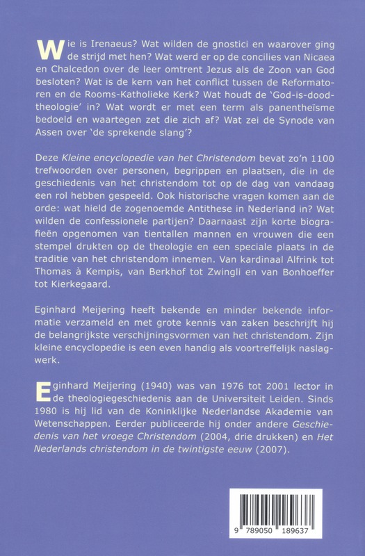 Kleine Encyclopedie Van Het Christendom achterkant