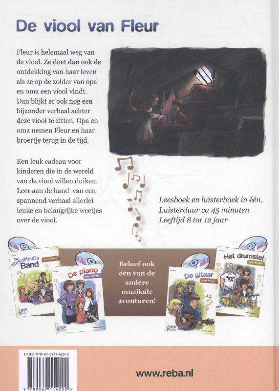 De viool van Fleur achterkant