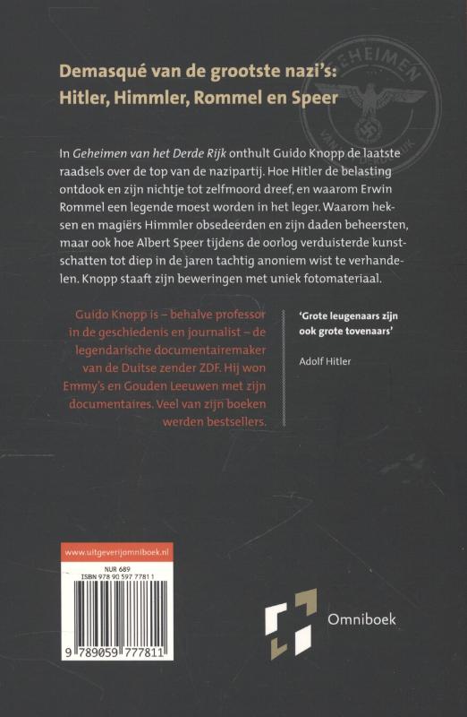 Geheimen van het Derde Rijk achterkant
