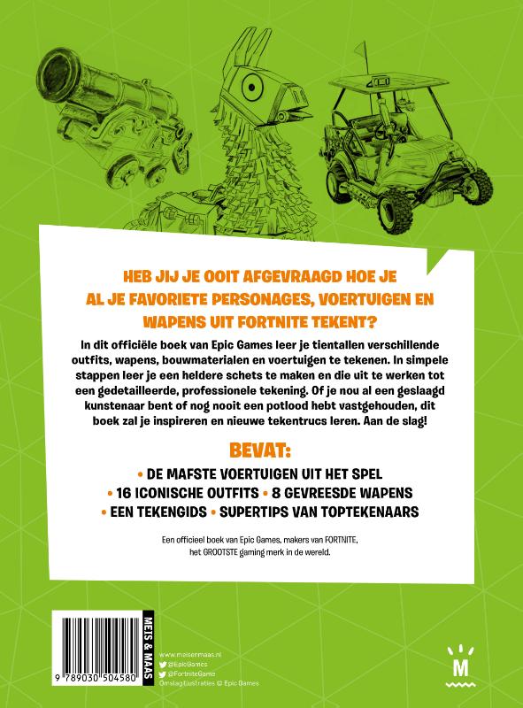 Hoe teken je Fortnite / Fortnite achterkant