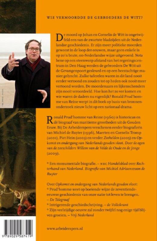 Moordenaars van Jan de Witt achterkant