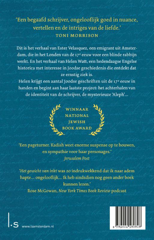 Het gewicht van inkt achterkant