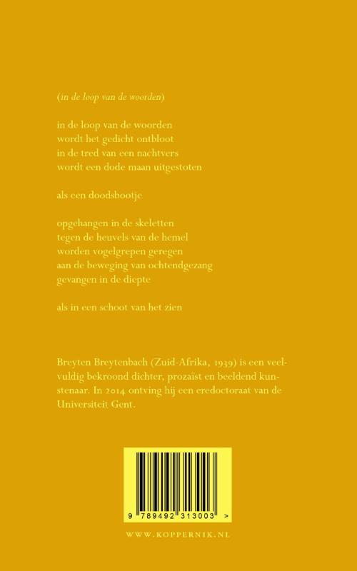 In de loop van de woorden achterkant