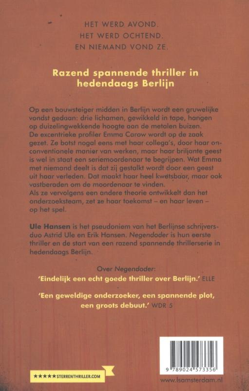 Negendoder / Emma Carow / 1 achterkant