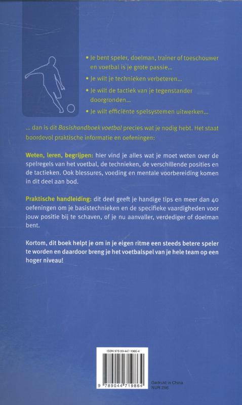 Basishandboek Voetbal achterkant