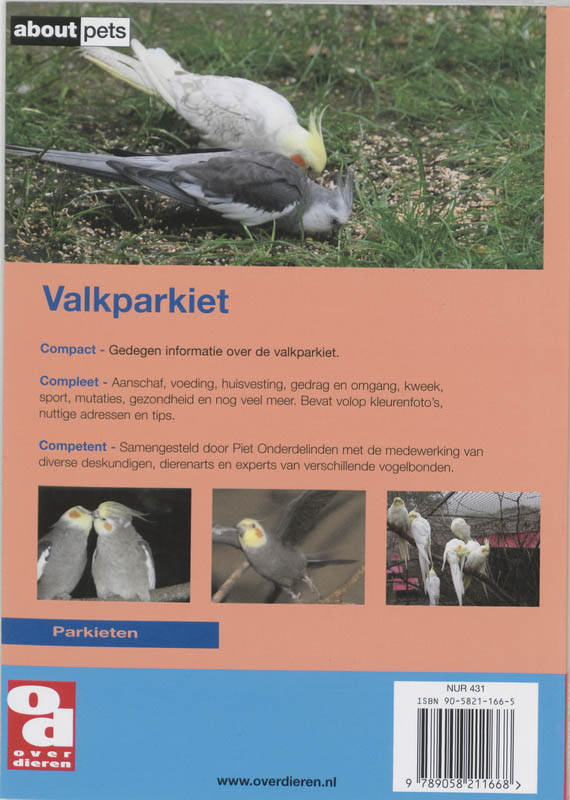 De Valkparkiet / Over Dieren / 158 achterkant