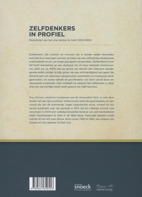 Zelfdenkers in profiel achterkant