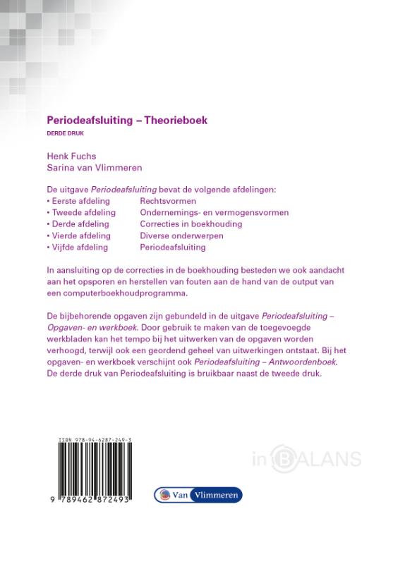 Periodeafsluiting / PDB achterkant